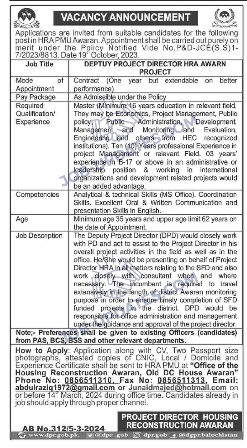 Deputy Project Director