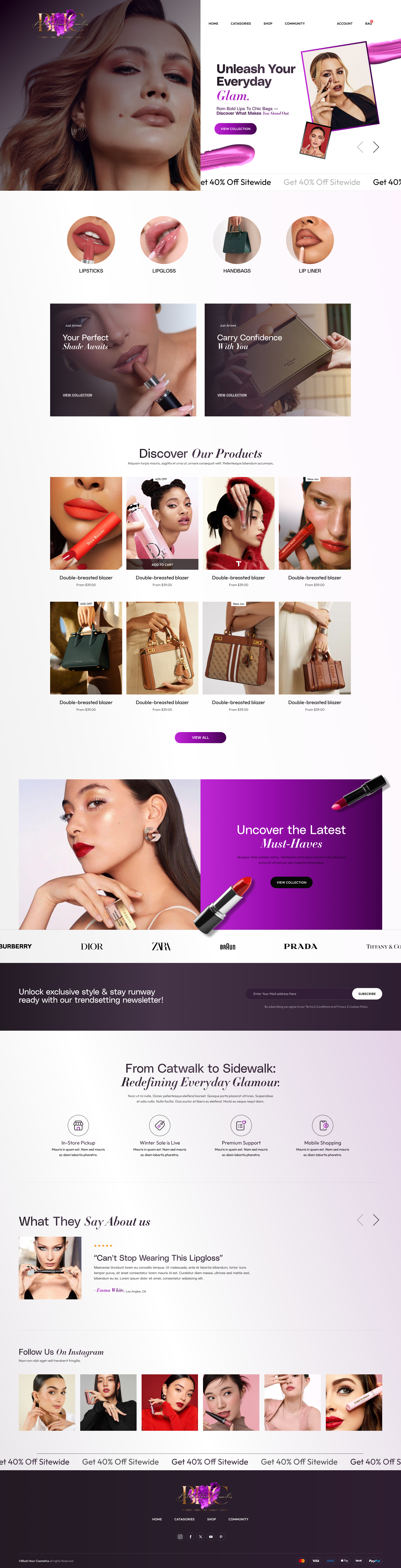 Online Store & Product Page Mockup