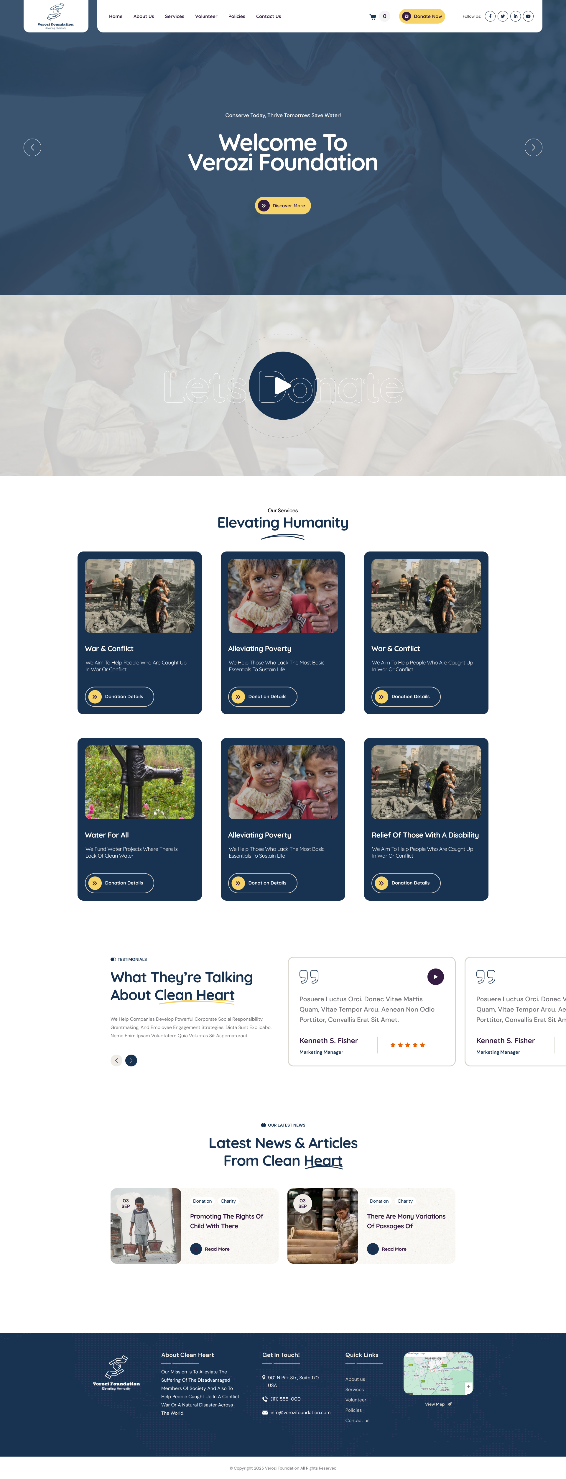 NGO Web Template 01 | Charity & Non-Profit Website