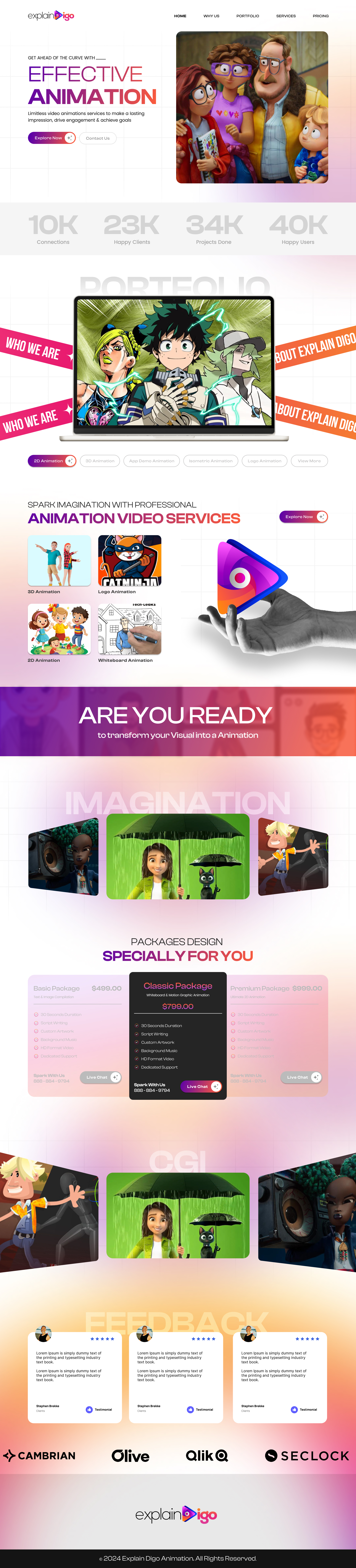 Animation Web Template - 01