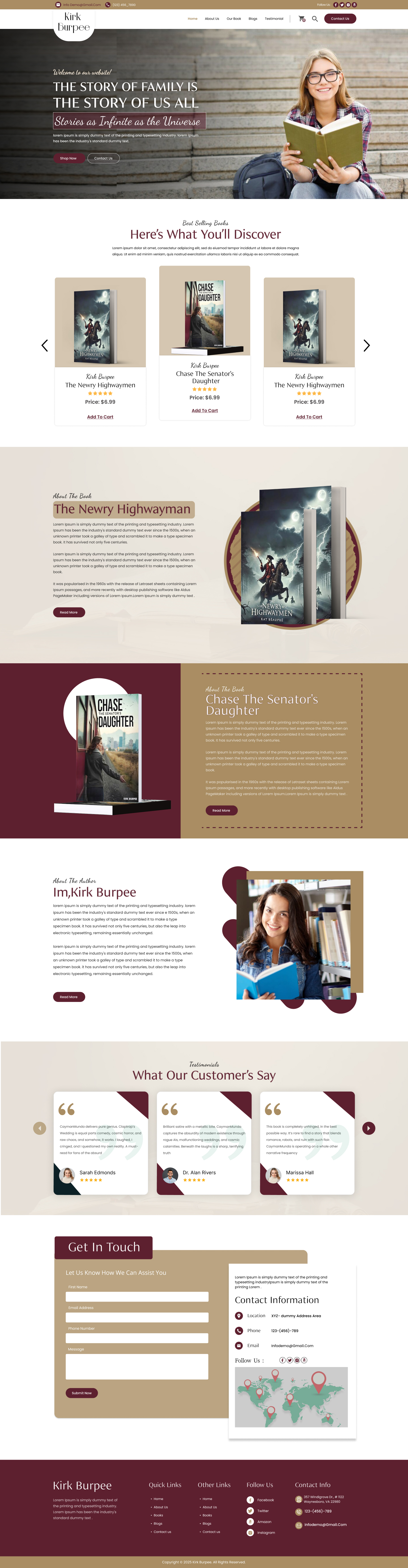 Modern Book Publisher Website Template