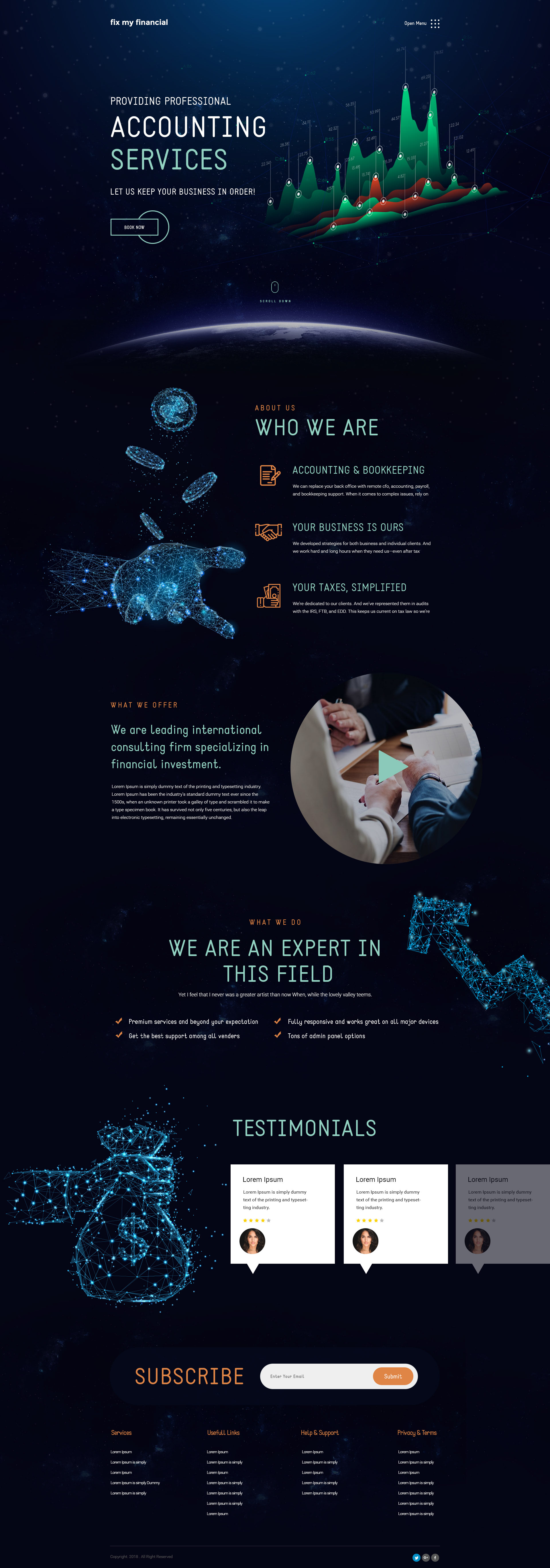 Accounting Web Template - 01